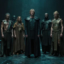we bow to the great rulers, water caustics, film still from the movie directed by denis villeneuve and david cronenberg with art direction by bernie wrightson and h. r. giger