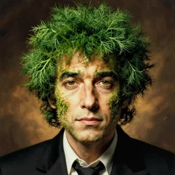 a face made of dill made of bob dylan