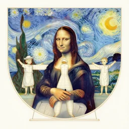 A rendition of Vitruvians by Vinci but designed by Van Gogh doing space retreat, portrait, elegant, intricate, digital painting, concept art, sharp focus, illustration
