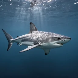 great white shark, john berkey