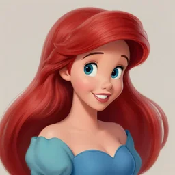 portrait of disney ariel, intricate, elegant, highly detailed, my rendition, digital painting, artstation, concept art, smooth, sharp focus, illustration, art by artgerm and greg rutkowski and alphonse mucha and uang guangjian and gil elvgren and sachin teng, symmetry!!