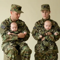 babies in military