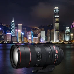 4 k hd, high resolution photograph of hong kong at night, shot with sigma f / 4. 2, 2 5 0 mm sharp lens, wide shot, high level texture render