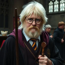 photo of boris johnson as a wizard attending hogwarts school of witchcraft and wizardry, award - winning