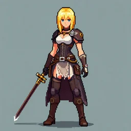 elizabeth from bioshock infinite, pixelart