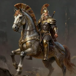 a fantasy comic book style portrait painting of trojan horse of destiny - pales zarathustra in lord of mysteries, unreal 5, daz, hyper realistic, octane render, rpg portrait, ambient light, dynamic lighting