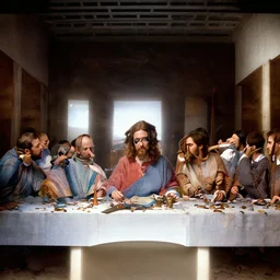walter white as jesus in the last supper