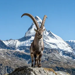 swiss mountain peak that looks like a ibex