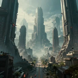 movie shot from blade runner, cyberpunk, distopia, distopia megaliths, journey across the urban district | neverland and the gateway between dreams by beksinski, ultra hd rendered