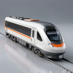 cad design of futuristic train with orange details, solidworks, octane render, studio light, 3 5 mm