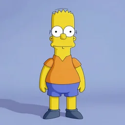 studio color photo still of tv show simpsons character ralph wiggum if he was a real human person