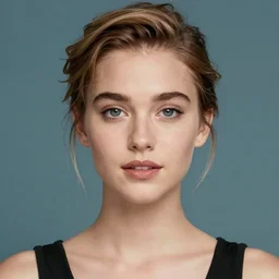 a masterpiece portrait photo of a beautiful young woman who looks like a manic pixie dream girl kate winslet, symmetrical face