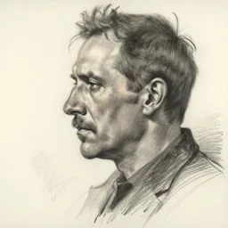a realistic yet scraggly portrait sketch of the side profile of a stern and sophisticated tom fulp, trending on artstation, intricate details, in the style of frank auerbach, in the style of sergio aragones, in the style of martin ansin, in the style of david aja, in the style of mattias adolfsson