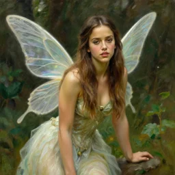 jessica alba as a fairy in the style of john singer sergeant