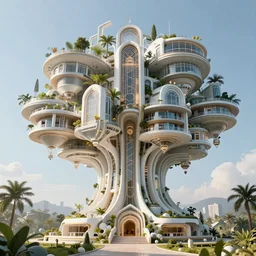 ultra realistic and intricate detailed photograph of giant holy tech treehouse, innovation, bright modern style, artstation, unreal render, depth of field, ambient lighting, award winning, stunning