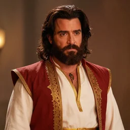 zach galifianakis as jafar from aladdin, detailed, portrait photograph, 8 k hdr movie still, dynamic lighting