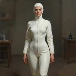 1 8 8 0 s painting of female wearing a skintight plague doctor suit, full view, popular on artstation, artstationhd, artstationhq 8 k, volumetric lighting, super focused, no blur, trending on artstation, artstationhd, artstationhq, ultra detailed, by artgerm and james gurney, greg rutkowski, 1 8 8 0 s