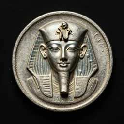 a coin from ancient Egypt, ultra realistic, highly detailed, 4k quality photo