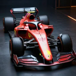 a cyberpunk 2 0 7 7 ferrari formula one concept designed by art zhu, extreme detail, intricate, dramatic lighting,