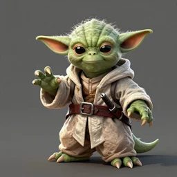 a detailed yoda disguised as ezio from assassin's creed in an action pose, digital art, artstation hd, ubisoft concept art, concept art