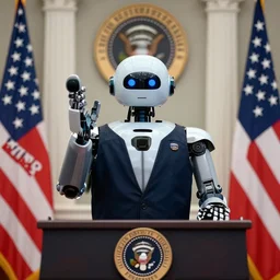a press image of the first robot president