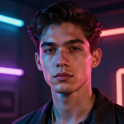 a portrait, art by james jean, native neon lighting,