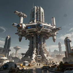 dore gurney rutowski artstation incredible octane render wlop wu cinematic 3 d unreal engine 5 volumetric lighting blender render crytek engine sibylla merian james gurney artstation space station space port massive siconolfini inspired space city alien world