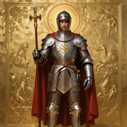 Holy Knight in the style of Borislav Mitkov