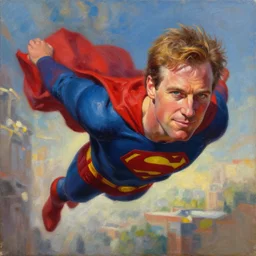 portrait of greg popovich flying over san antonio, fantasy, super hero art, oil on canvas, octane render, trending on artstation
