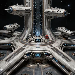 concept art by jama jurabaev, imperial brutalist sci - fi base, by james gurney, greg rutkowski, highly detailed digital art, artstation, space ships, star wars tech