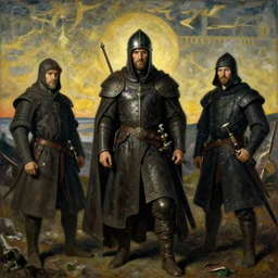 i love those end - of - the - world - apocalypse type films, medieval art art in the style of edouard manet