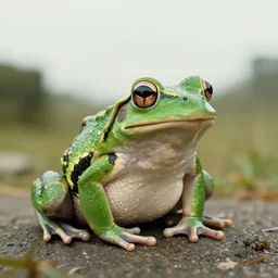 a portrait of a 🐸 in a scenic environment by ansel adams