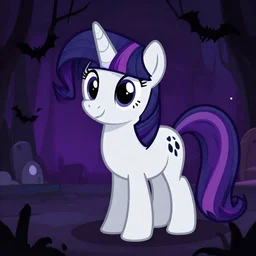 spooky nightmare pony as a ghost