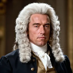 epic professional digital portrait art of Arnold Schwarzenegger wearing 17th century music conductor clothing and wearing a large white British solicitor’s wig, ,best on artstation, cgsociety, wlop, Behance, pixiv, astonishing, impressive, outstanding, epic, cinematic, stunning, gorgeous, much detail, much wow, masterpiece.