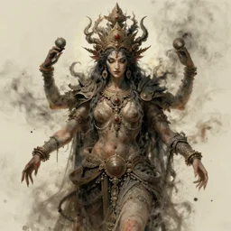 detailed, character portrait, deity, the universal entity of chaotic freedom and autonomy