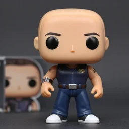 A pop figure of dwayne johnson