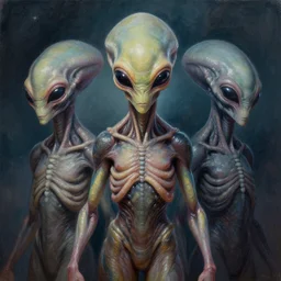 a ultradetailed beautiful portrait of an alien from alpha centauri, oil painting, by jim burns, anton fadeev and moebius, alien art, concept art, symmetrical, rule of three, detailed body, detailed face, ultradetailed digital illustration, 8 k, epic atmosphere, digital art
