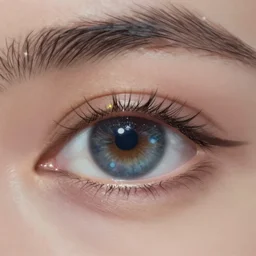 the universe is visible in the girl's eye. eye close - up. album cover, amazing illustration, ultra - detailed, 4 k, surreality