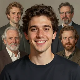 photo of fabio hurtado with simple smile paint detailed digital artstation, portrait hd 4 k, y greg rutkowski and gaston bussiere and craig mullins and j. c. leyendecker, hd