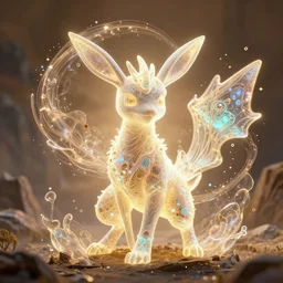 ( psychic pokemon ) creature creature in a alaska landscape, backlit, warm tones, bioluminescent bioluminescent translucent translucent : : by michal karcz, daniel merriam, victo ngai and guillermo del toro : : ornate, dynamic, particulate, intricate, elegant, highly detailed, centered, artstation, smooth, sharp focus, octane render, 3 d