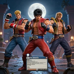 epic masterpiece tournament, hyperrealistic, octane render, cinematic, night, moon, street fighter,  by Edgar Maxence and Ross Tran and Michael Whelan, Lorenzo Sperlonga Legends of Runeterra