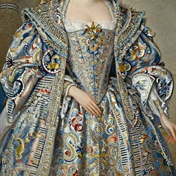 Detailed Baroque painting of Zarya from overwatch as an elegant noblewoman, brocade dress, hyperdetailed, intricate, soft lighting, big and strong |