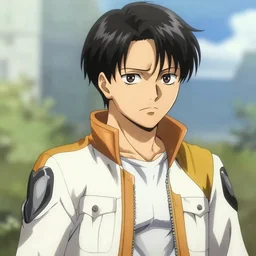 screenshot from Cowboy Bebop Levi Ackerman from attack on titan as Spike Spiegel