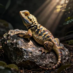 Mescaline vision of lizard