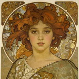 frontal photo of a teen goddess, detailed gorgeous face, garce, medium shot, rimming light, alphonse mucha, artgerm lau, greg rutkowski