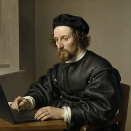 Twitch streamer, by Hans Holbein the Younger