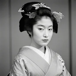 Portrait Photograph of a Japanese Geisha Kosmo Foto Mono 100