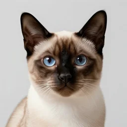 siamese cat portrait, photorealistic, octane render, raytracing