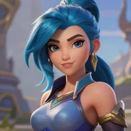 still close up of pretty Caitlyn (League of Legends) in KDA More music video. 3d render, octane render, game art, realistic, highly detailed, trending on artstation, 4k, trending on artstation, pixar, cgsociety, unreal engine 5, redshift render, trending on artstation, blender, behance, cg