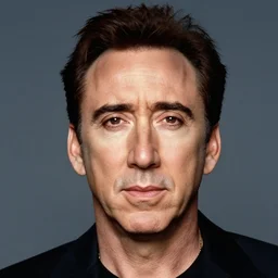 nicolas cage headshot 1 9 9 9 photograph straight on color